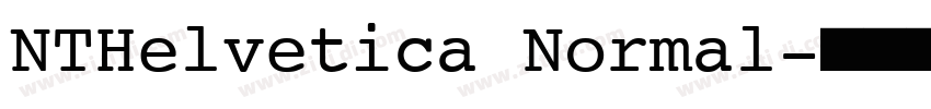 NTHelvetica Normal字体转换